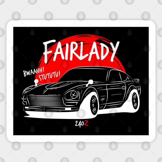 Draw Fairlady 240z Sticker by GoldenTuners